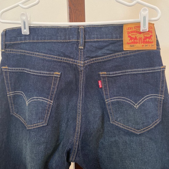 Levi’s 505 dark indigo 34/34 - Picture 1 of 6